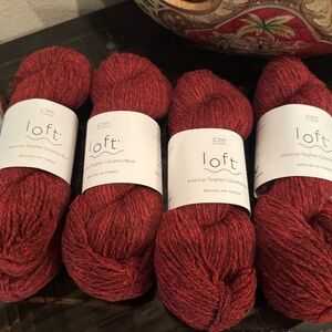 Loft Red Yarn by